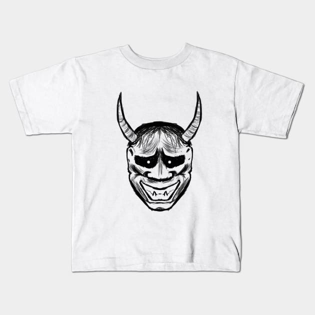 Hannya Kids T-Shirt by SpeedWeed76